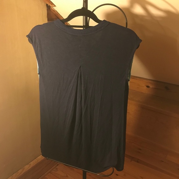 Anthropologie Postmark Blue Ombré Top, NWOT, XS - Picture 2 of 12